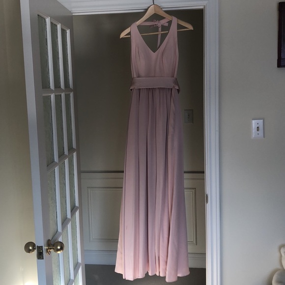 Blush Pink Vera Wang Bridesmaid Dress - Picture 7 of 10
